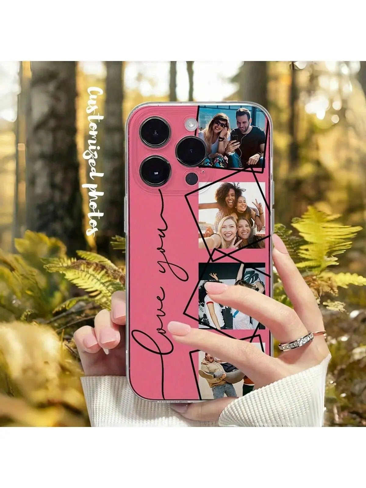 Personalized TPU Shockproof Case for iPhone 16, 15, 14, 13, 12, 11, XS, XR, X, Plus – DIY Custom Back Cover