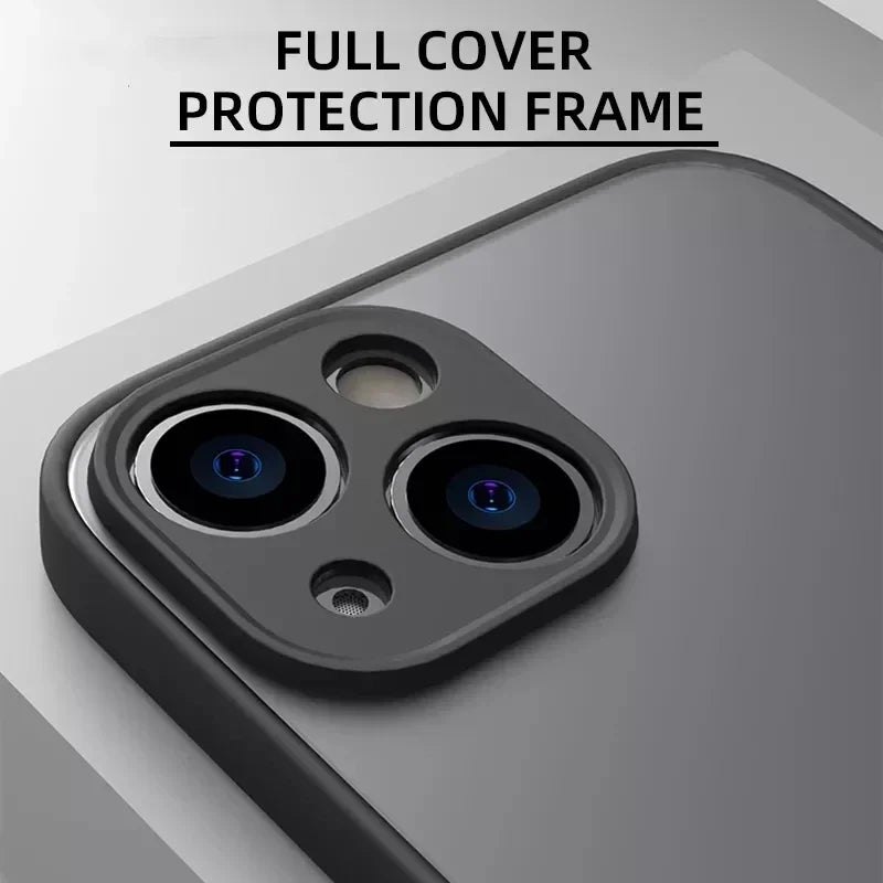 Matte Phone Case For iPhone 14 13 12 15 Pro Max Mini Luxury Soft Silicone Shockproof Case For iPhone 11 XS MAX X XR