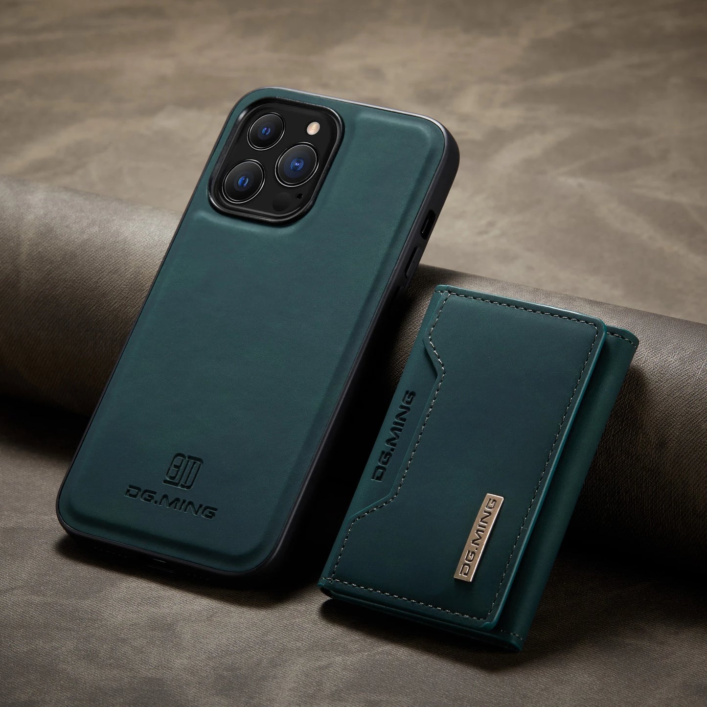 2 In 1 Detachable Magnetic Leather Case for IPhone 16 17 Pro Max 15 Wallet Cover Cards Holder Pocket