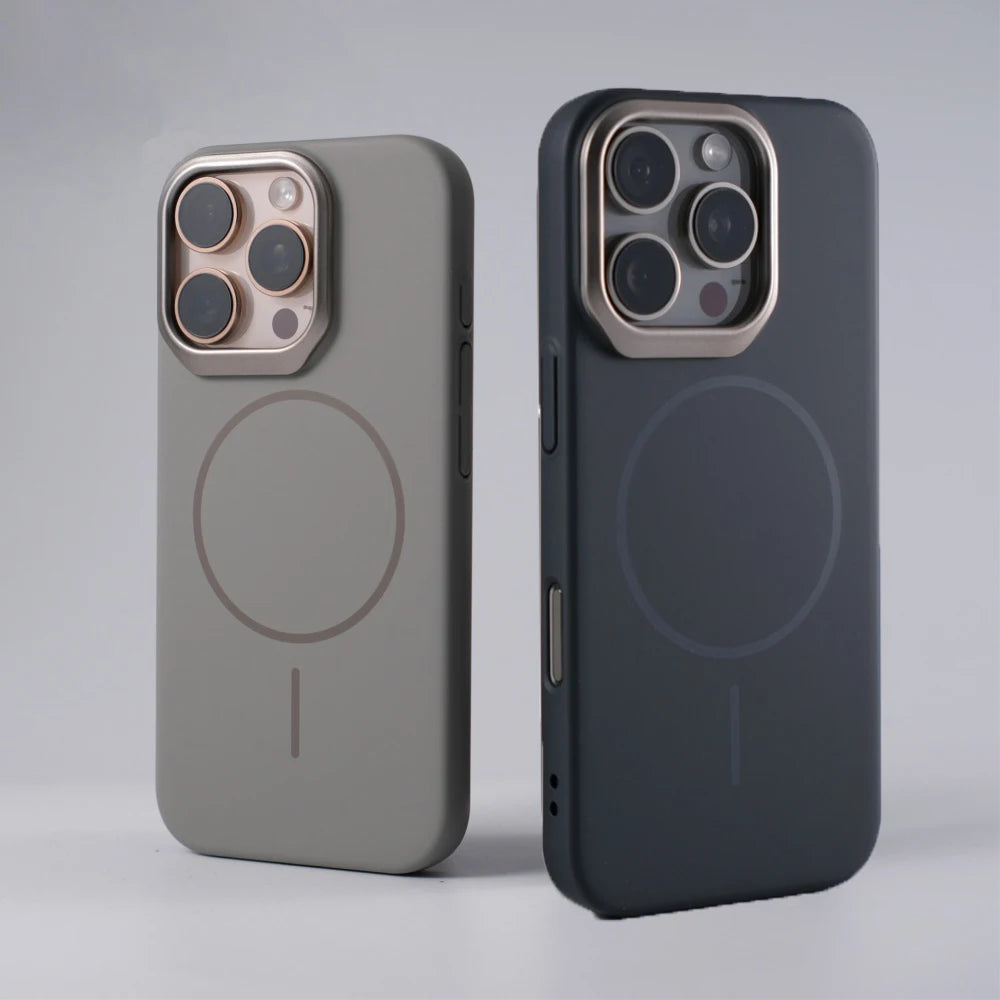 Luxury Hard Matte Shockproof Case for iPhone14 13 12 11 Pro Max Plus 16ProMax Slim PC Armor For Magsafe Magnetic Cover