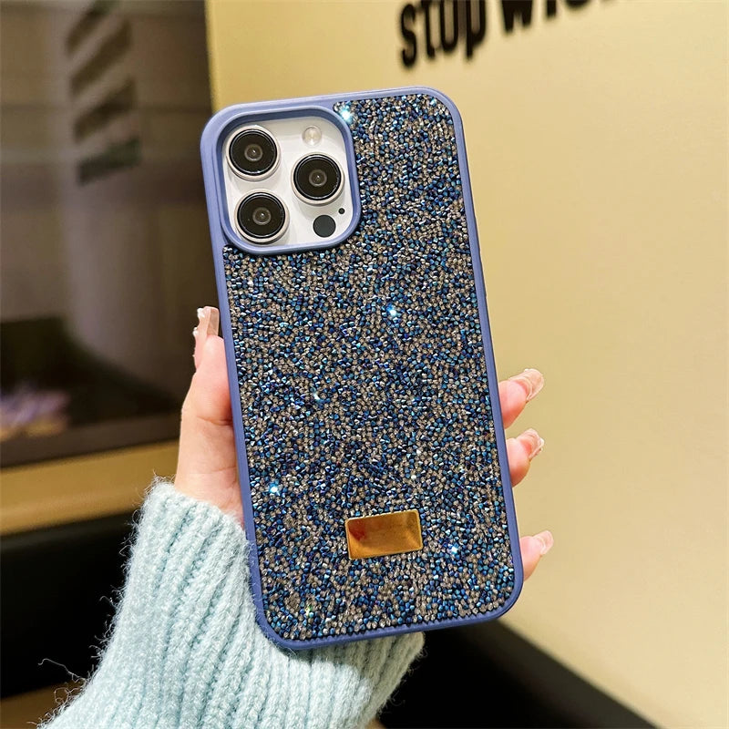 Luxury Shiny Diamond Phone Case For iPhone14 Pro Max Plus 13 12 11 Star Diamond Soft Rubber Protective Cover