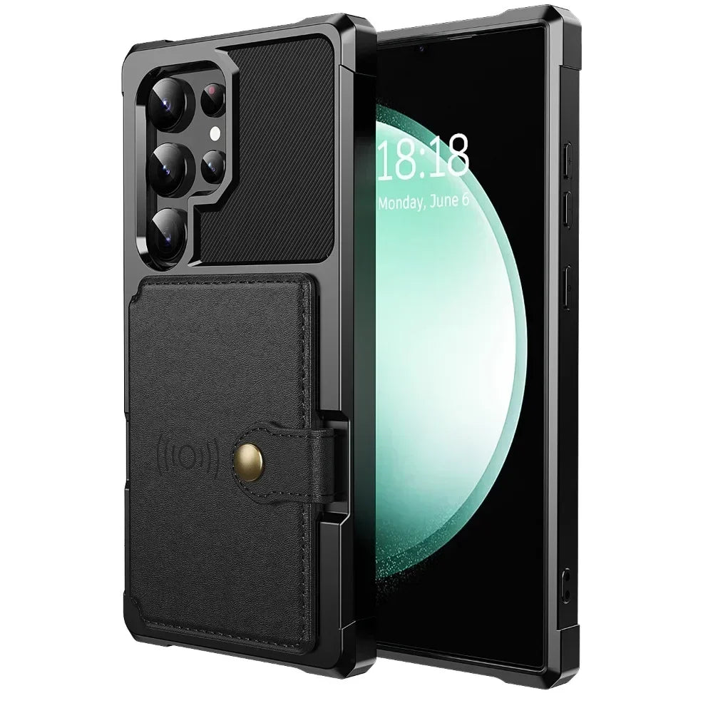 Card Wallet Case for Samsung Galaxy S24 S23 FE S25 S23 Plus S22 S21 Ultra