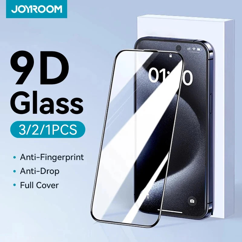 Joyroom 1/2/3pcs HD Tempered Glass – Full-Screen Protector for iPhone 11–16 Pro Max