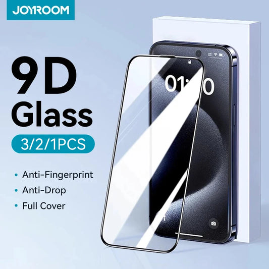Joyroom 1/2/3pcs HD Tempered Glass – Full-Screen Protector for iPhone 11–16 Pro Max