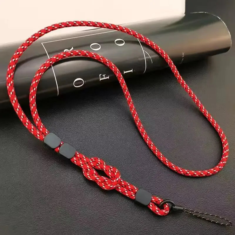 Keep your phone secure with this stylish hand-woven long neck lanyard. Features durable design, adjustable length, and dual-use function — perfect anti-lost pendant strap for all smartphones.