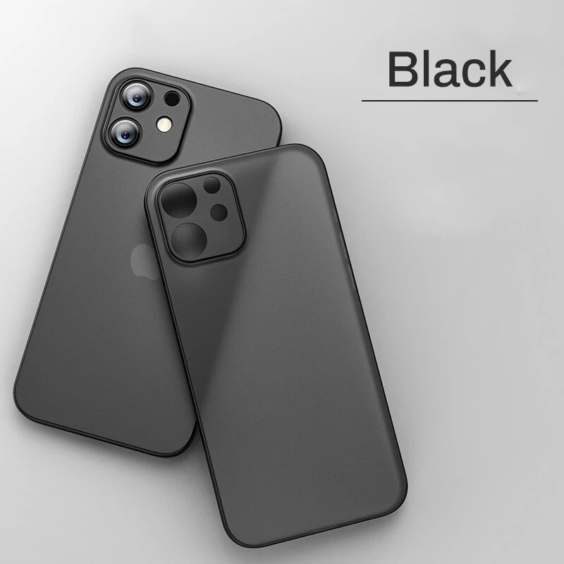 0.2MM Ultra Thin Case For iphone 13 14 15 Pro Max 12 Mini 11 X XR XS Max Cover For iphone SE 2020 2022 7 6 8 Plus Hard PC Case