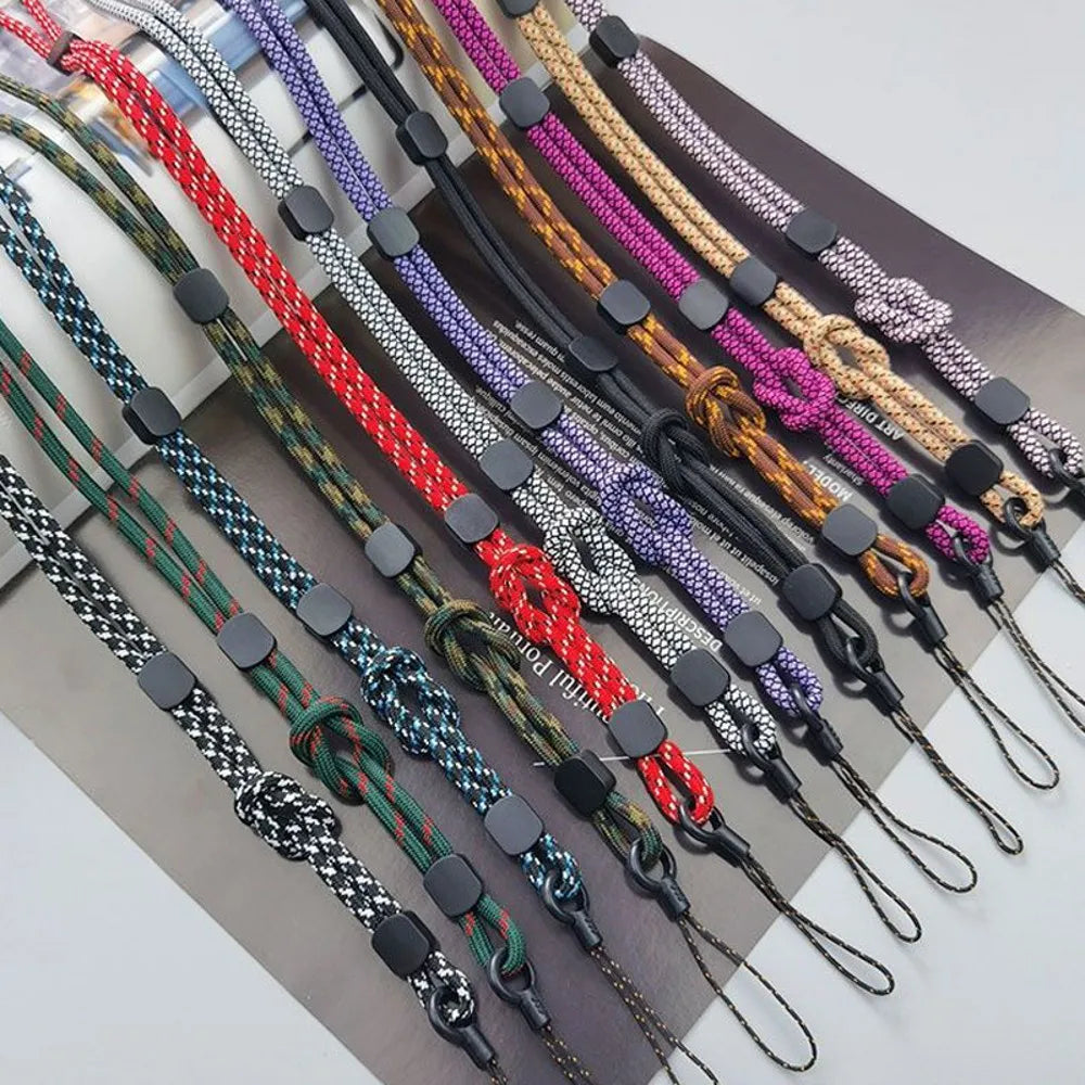 Keep your phone secure with this stylish hand-woven long neck lanyard. Features durable design, adjustable length, and dual-use function — perfect anti-lost pendant strap for all smartphones.
