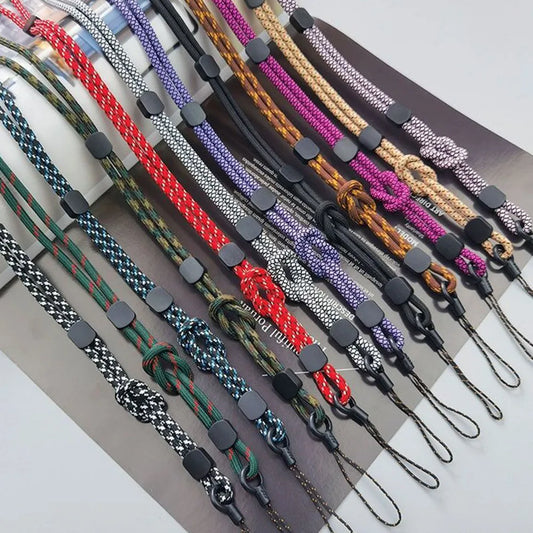 Keep your phone secure with this stylish hand-woven long neck lanyard. Features durable design, adjustable length, and dual-use function — perfect anti-lost pendant strap for all smartphones.